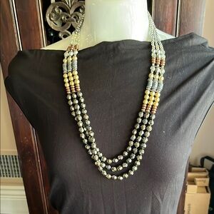 Elegant Multi-Strand Beaded Necklace